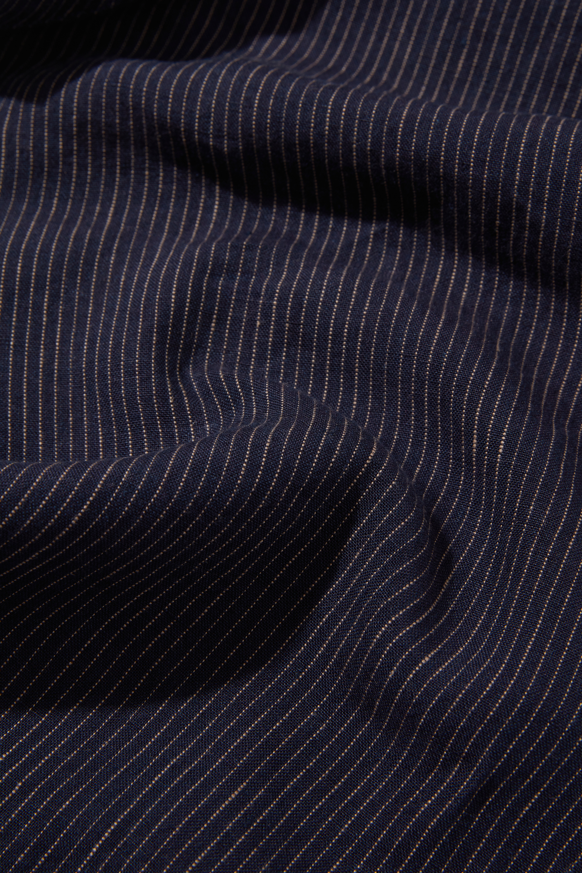 Patch Pocket Trouser Navy Chalk Stripe