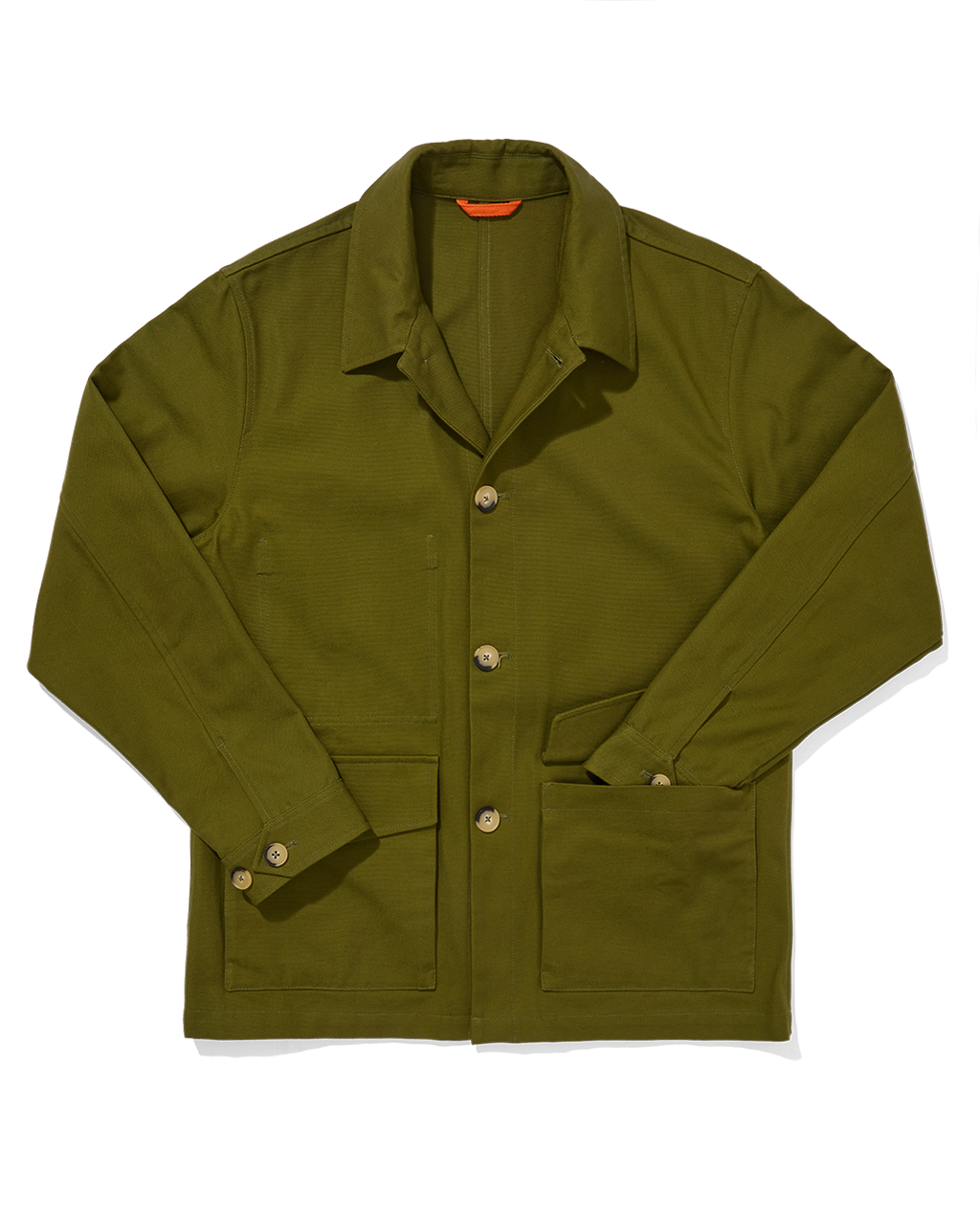 Cotton Canvas Field Jacket Army Green