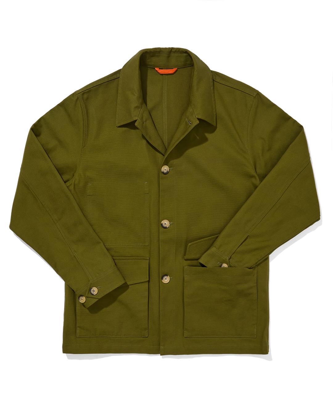 Cotton Canvas Field Jacket Army Green