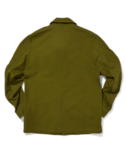 Cotton Canvas Field Jacket Army Green