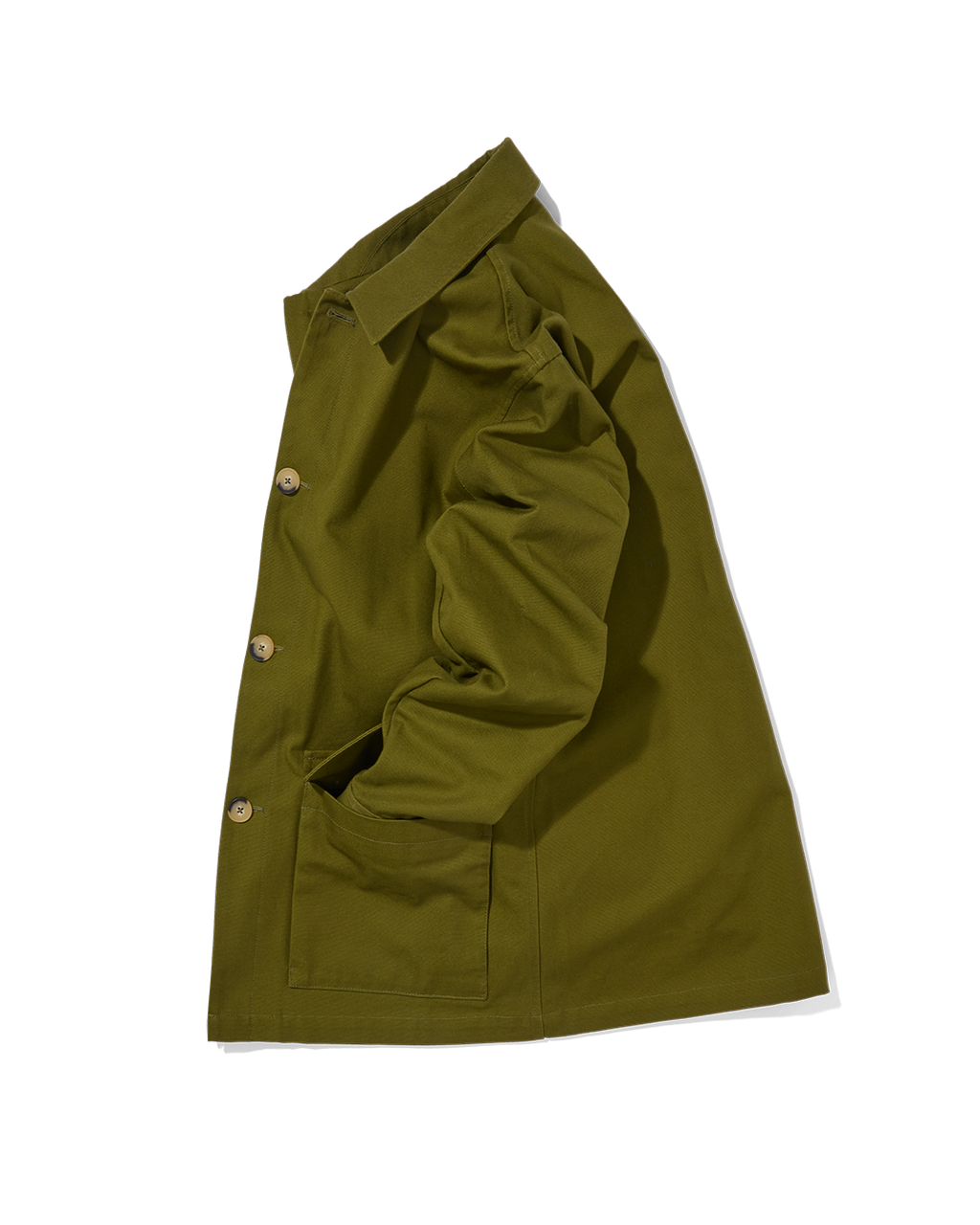 Cotton Canvas Field Jacket Army Green