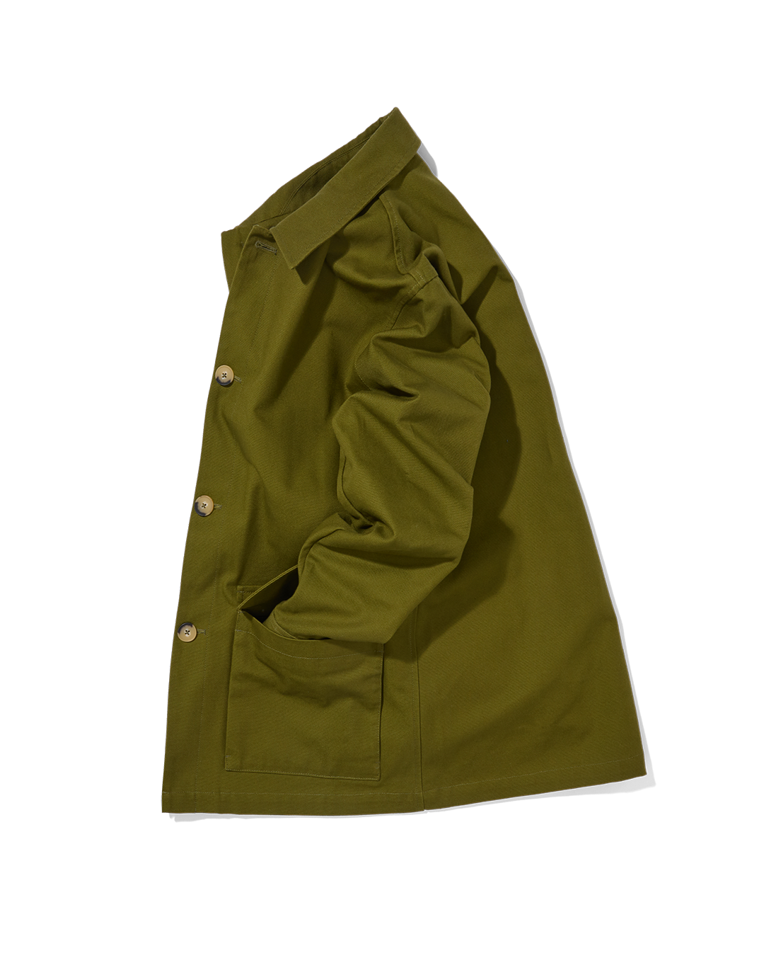 Cotton Canvas Field Jacket Army Green