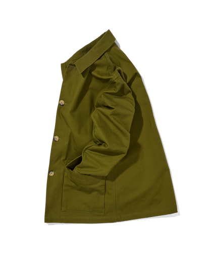 Cotton Canvas Field Jacket Army Green