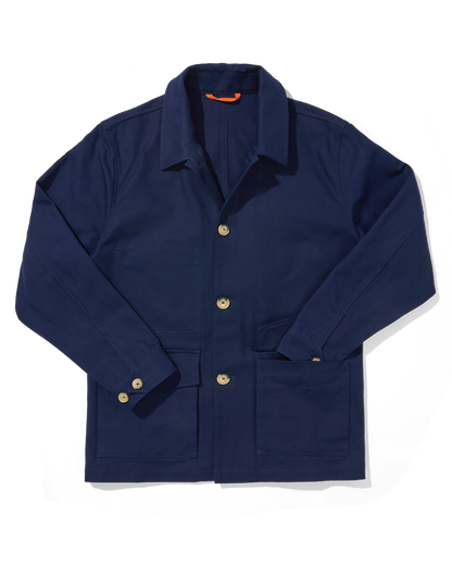 Cotton Canvas Field Jacket Navy