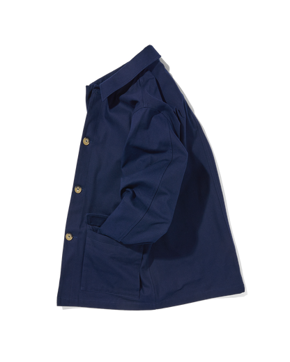 Cotton Canvas Field Jacket Navy