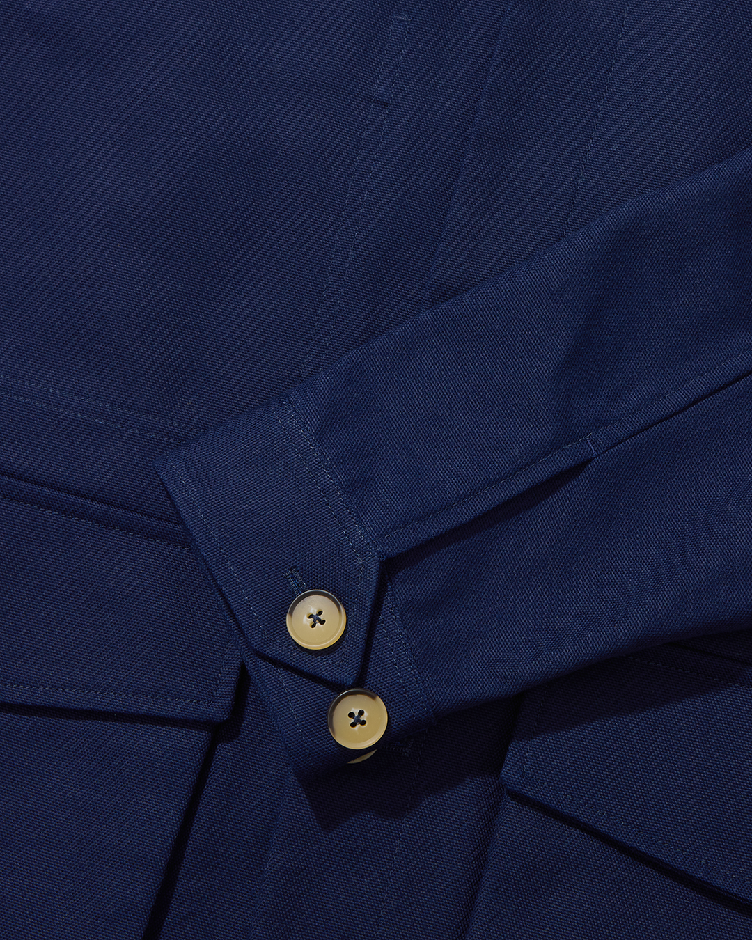Cotton Canvas Field Jacket Navy