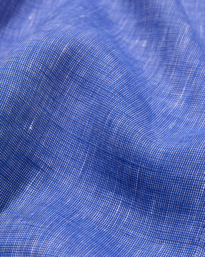 Midweight Linen Signature Shirt Chambray Blue