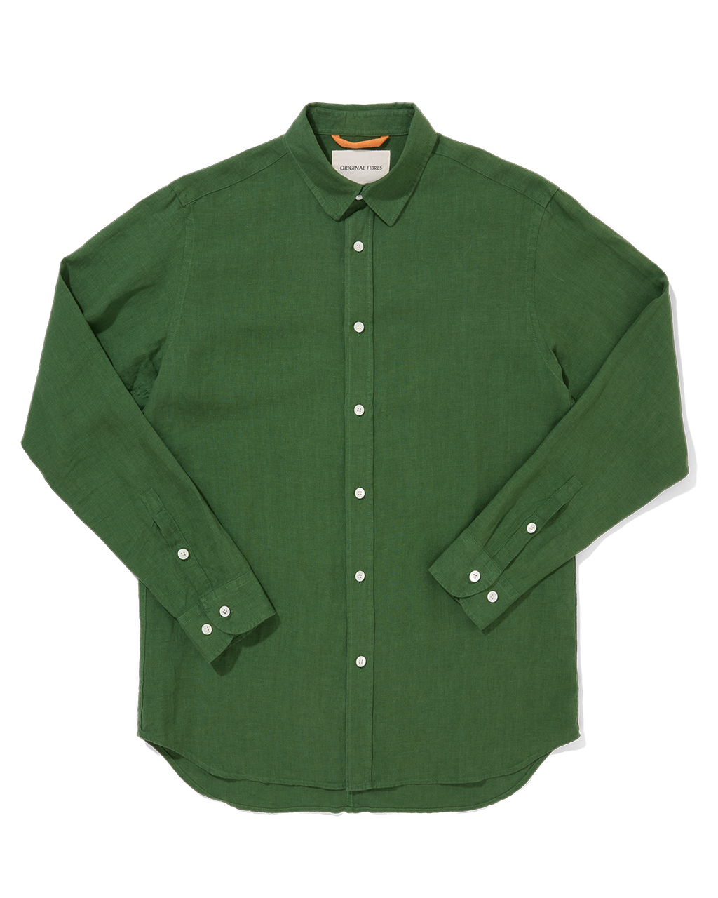 Linen Signature Shirt Grass Green