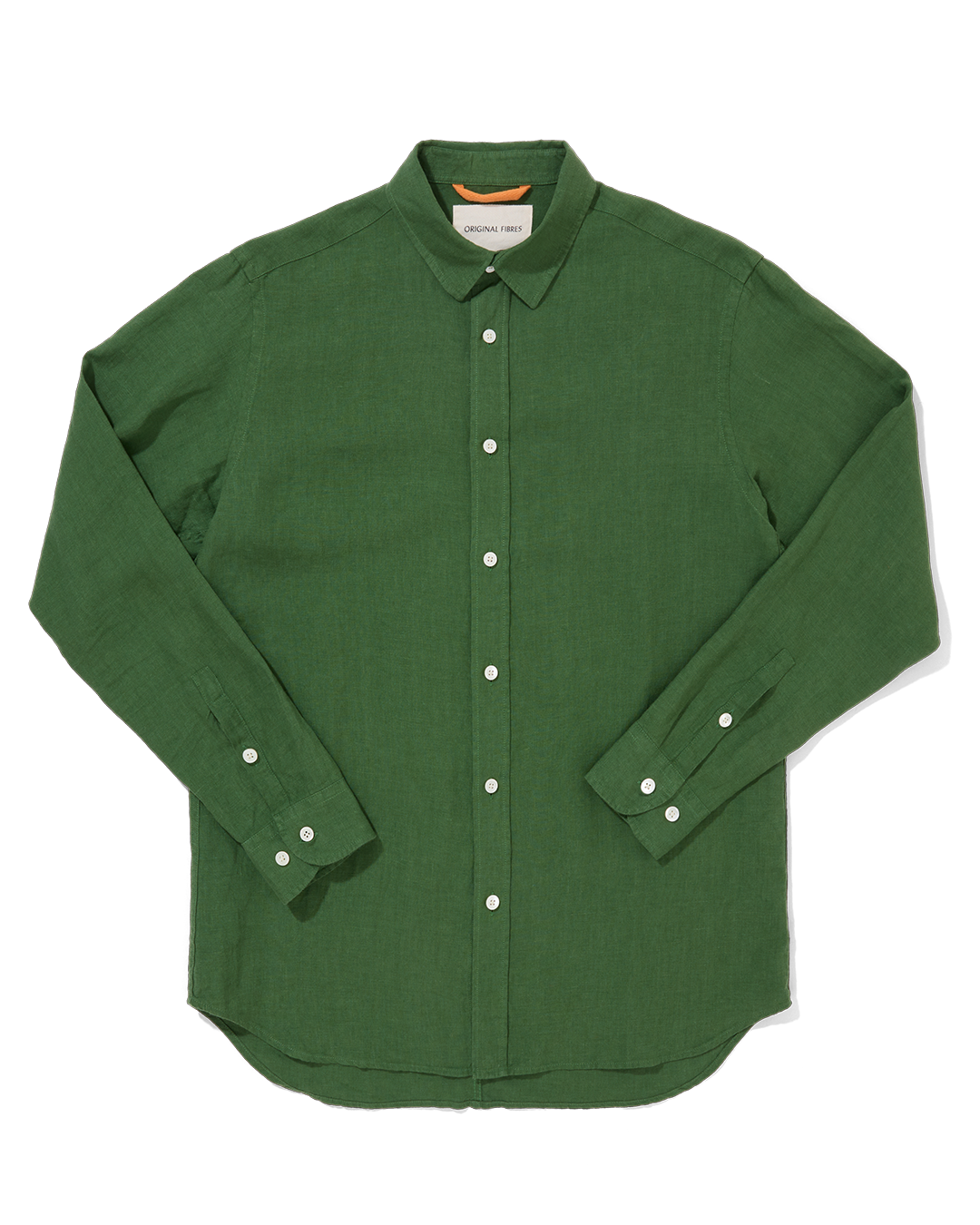Midweight Linen Signature Shirt Grass Green