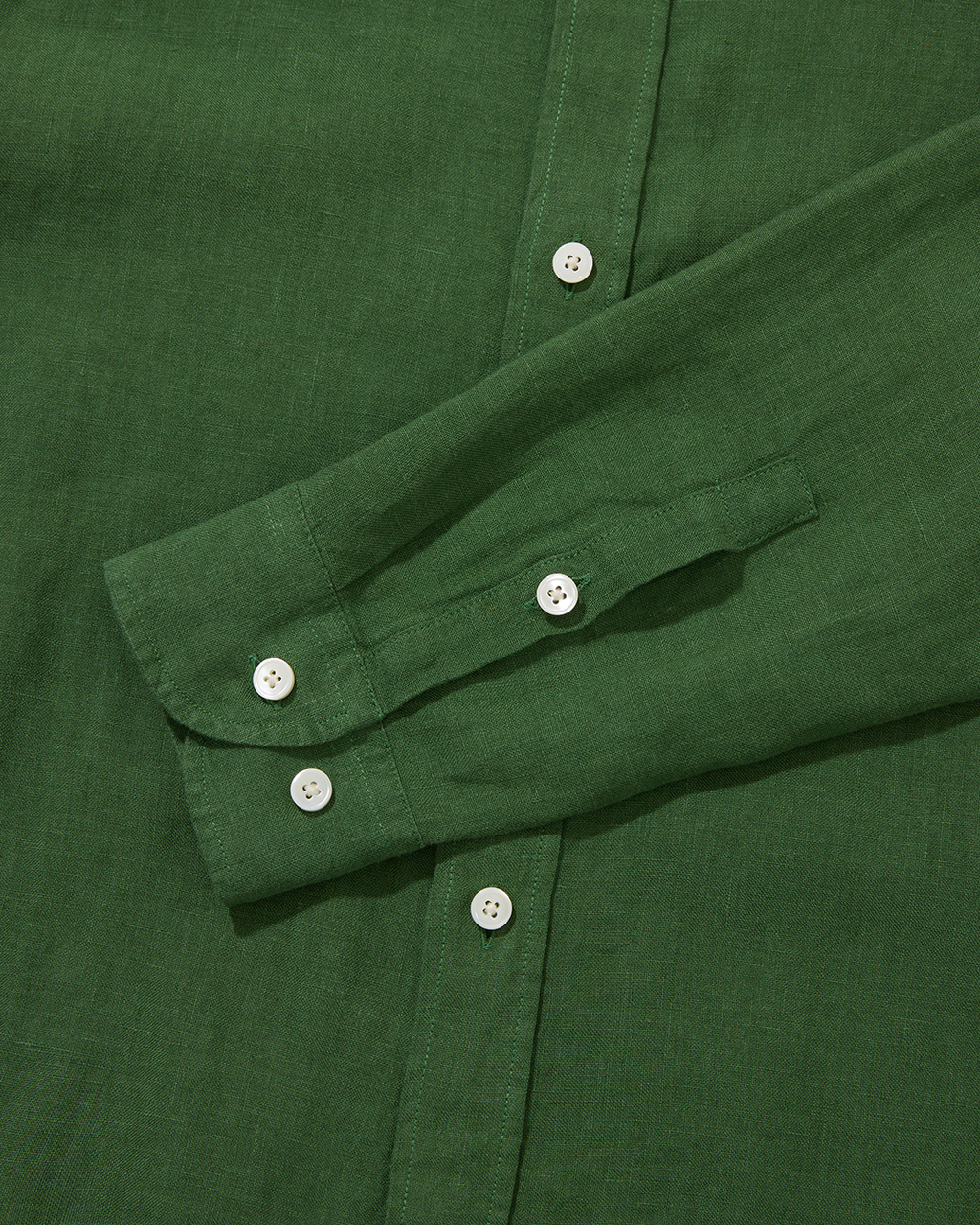 Linen Signature Shirt Grass Green