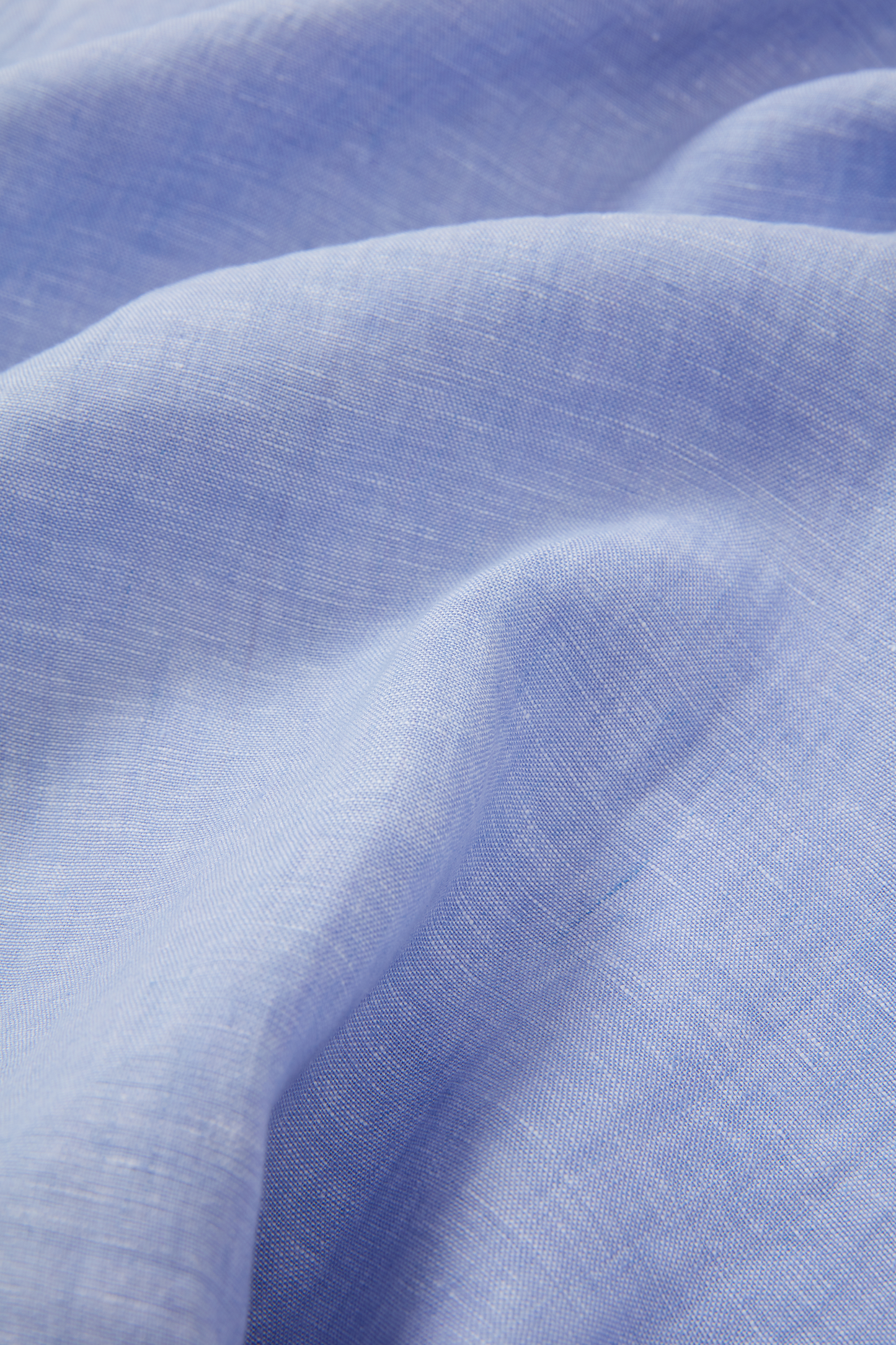 Midweight Linen Signature Shirt Light Blue Yarn-dye