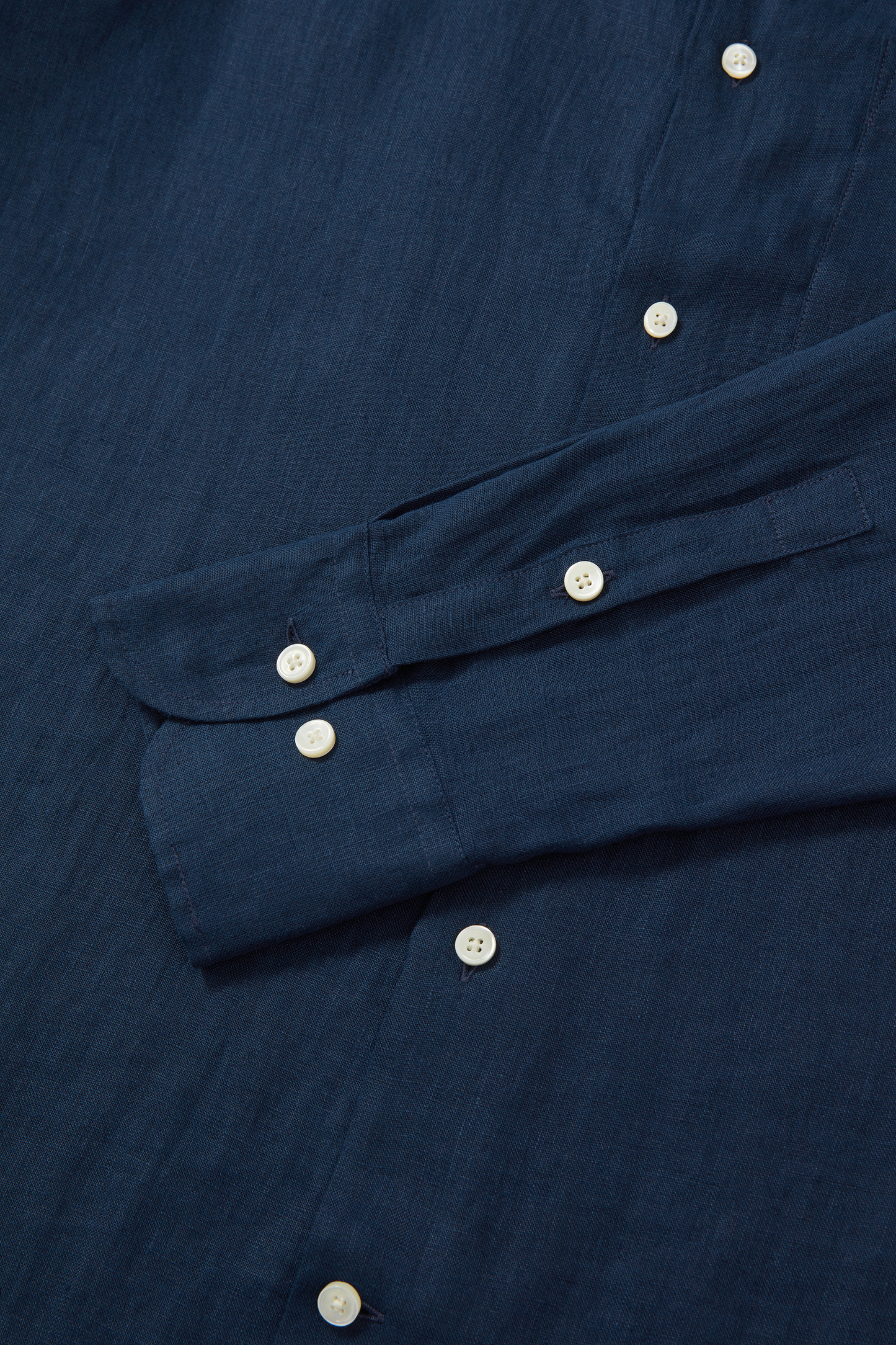 Midweight Linen Signature Shirt Navy