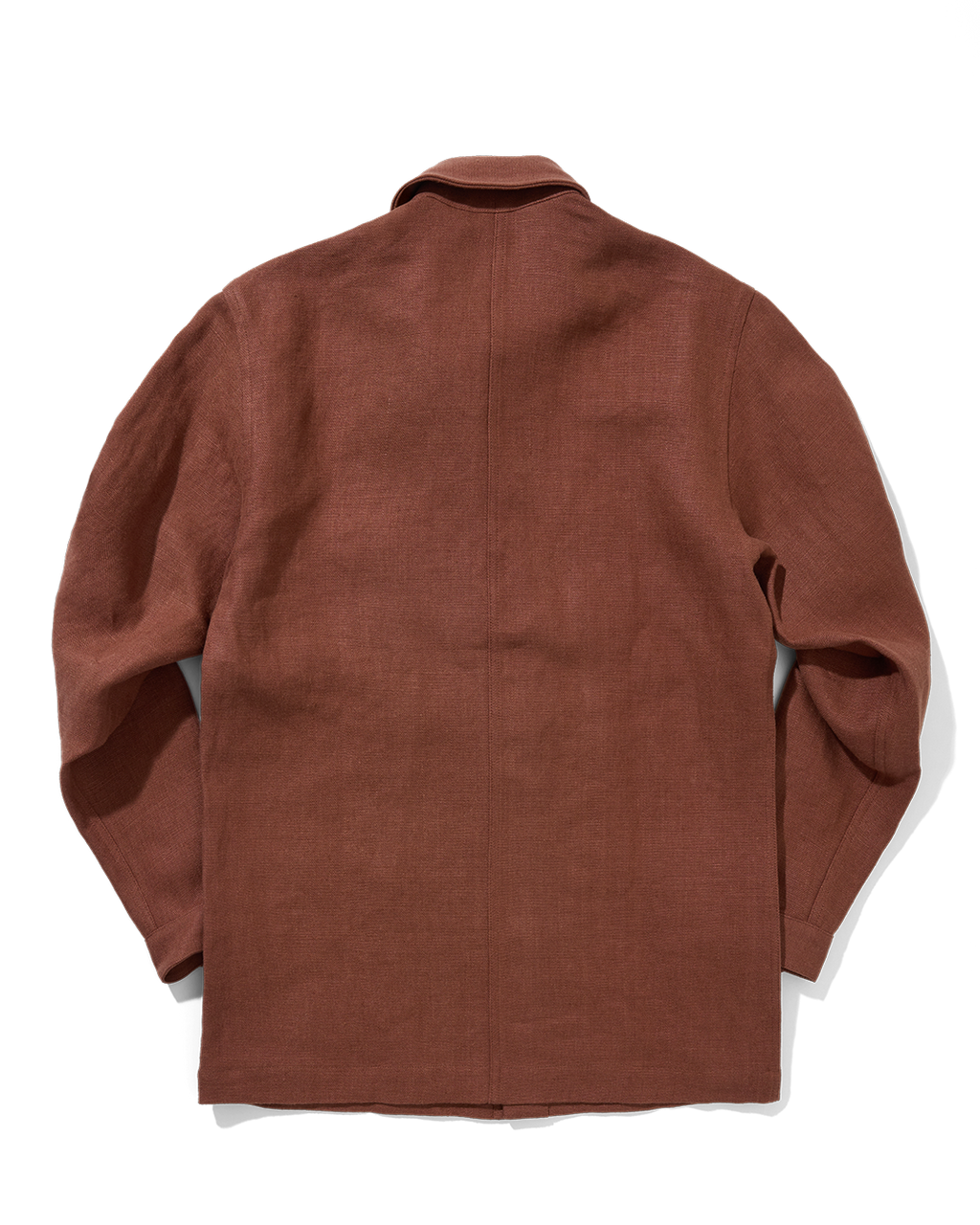 Midweight Linen Railway Jacket Cinnamon