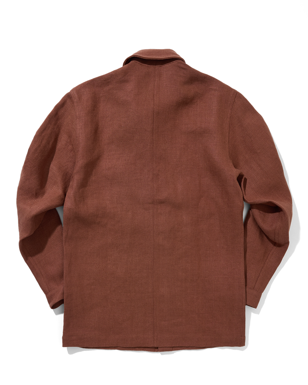 Midweight Linen Railway Jacket Cinnamon