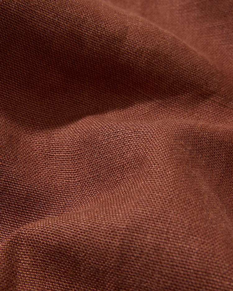 Midweight Linen Railway Jacket Cinnamon