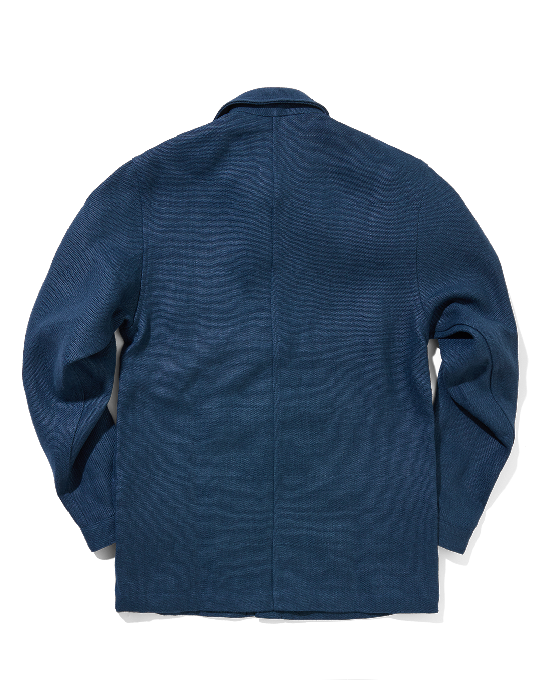 Heavy Linen Railway Jacket French Blue