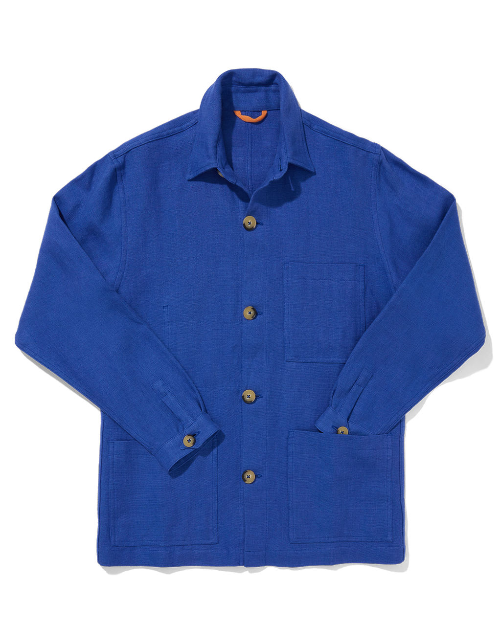 Midweight Linen Railway Jacket Indigo