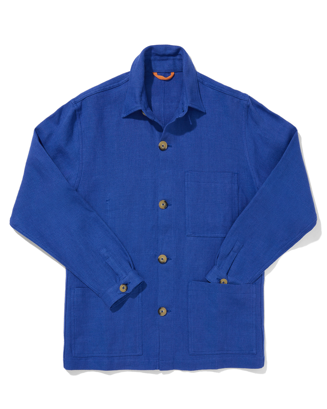 Midweight Linen Railway Jacket Indigo