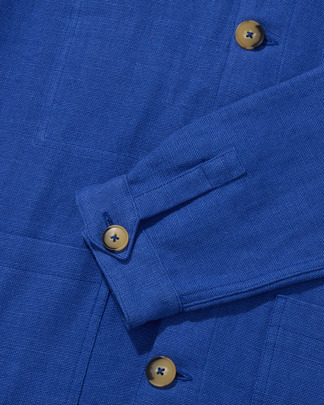 Midweight Linen Railway Jacket Indigo