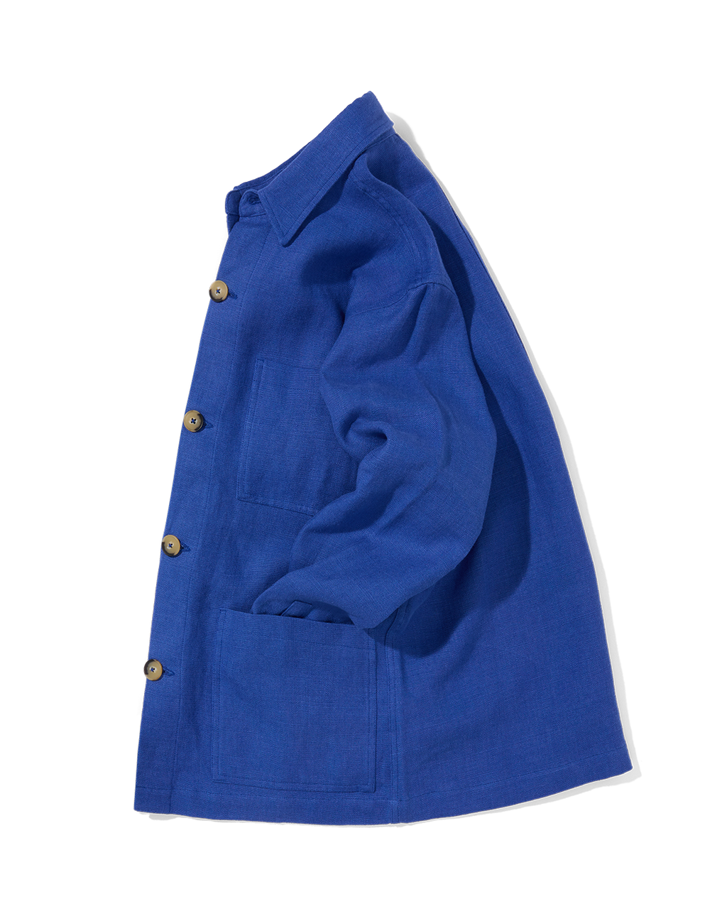 Midweight Linen Railway Jacket Indigo
