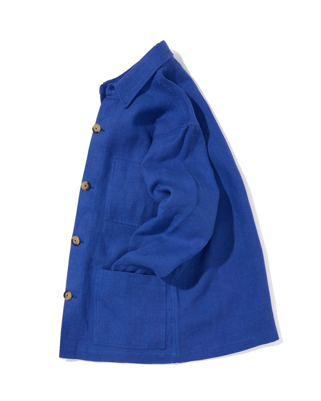 Midweight Linen Railway Jacket Indigo