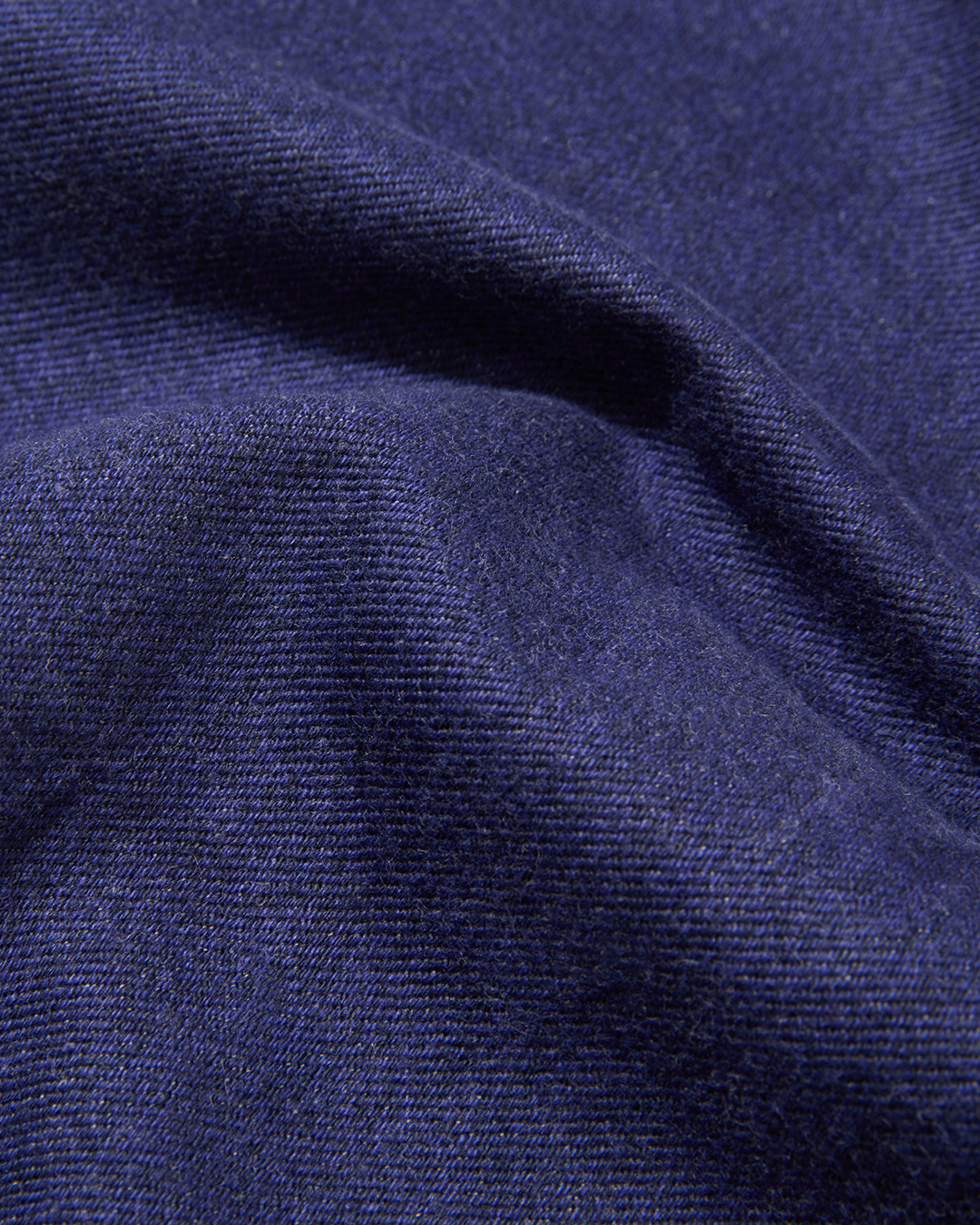 Cotton Drill Wide Leg Trousers Indigo