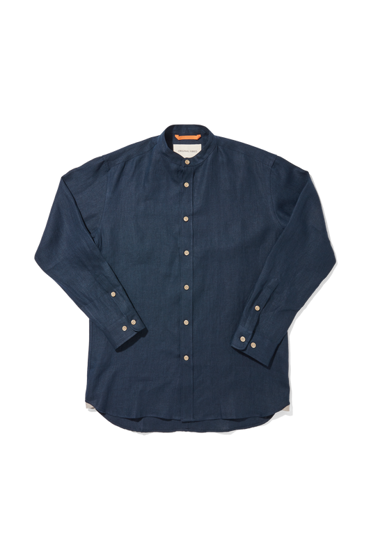 Heavy Linen Grandpa Midnight