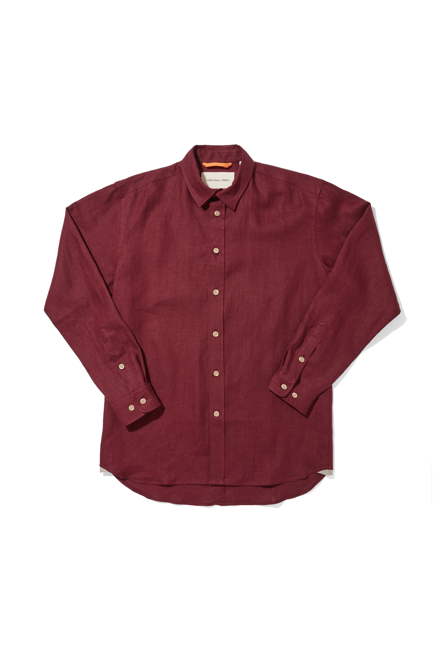 Heavy Linen Signature Wine Red