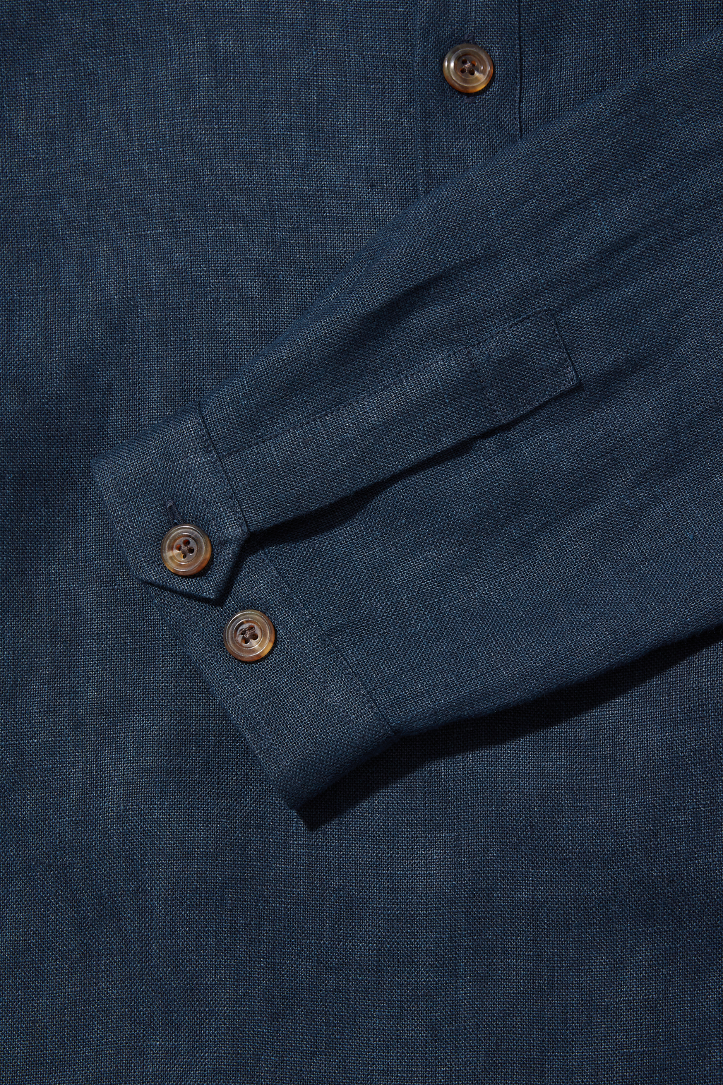 Heavy Linen Long Sleeve Smock Midnight