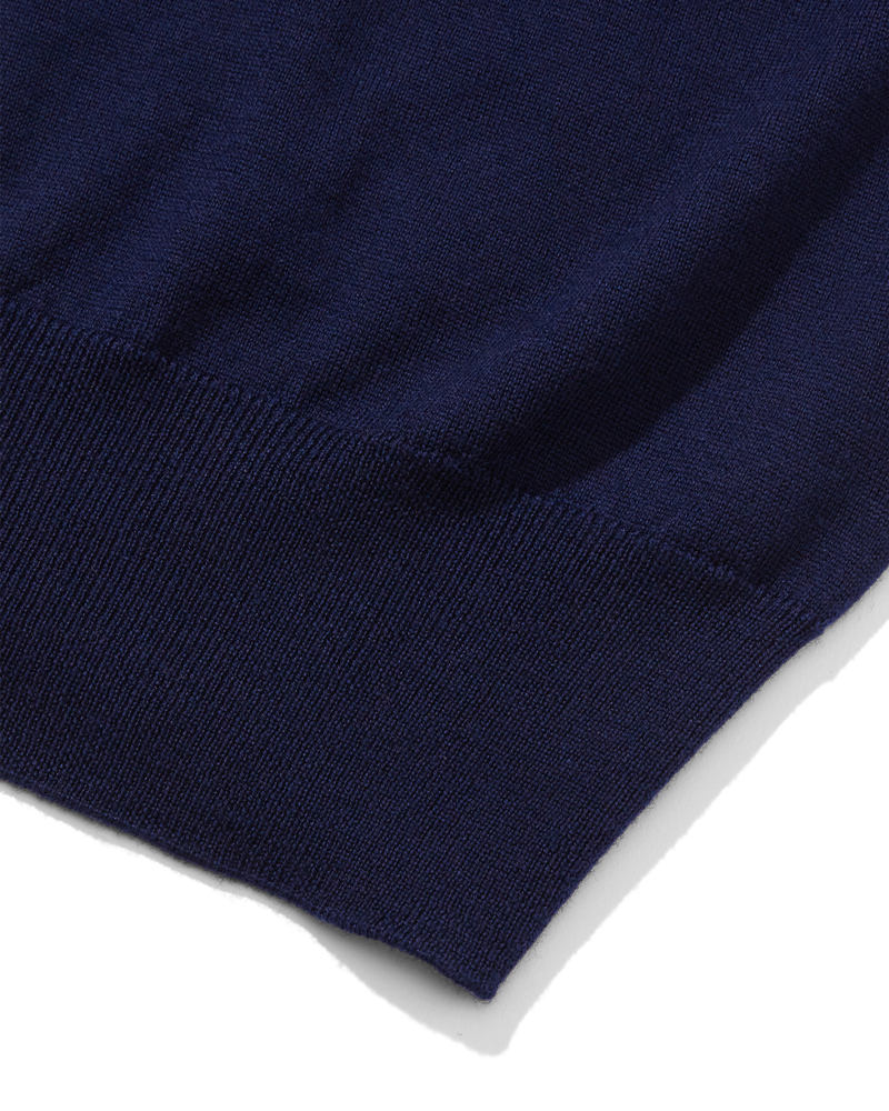 Merino High Neck Crew Ink