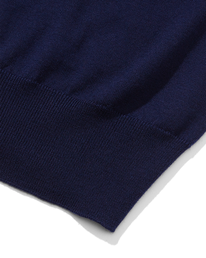 Merino High Neck Crew Ink