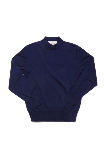 Merino Mock Neck Ink