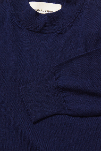 Merino Mock Neck Ink