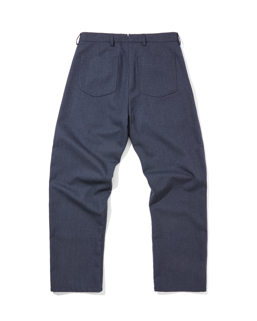 Wool Straight Leg Trousers Airforce