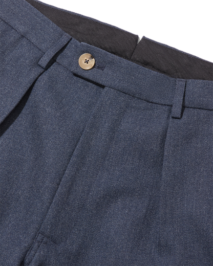 Wool Straight Leg Trousers Airforce