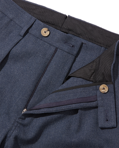 Wool Straight Leg Trousers Airforce