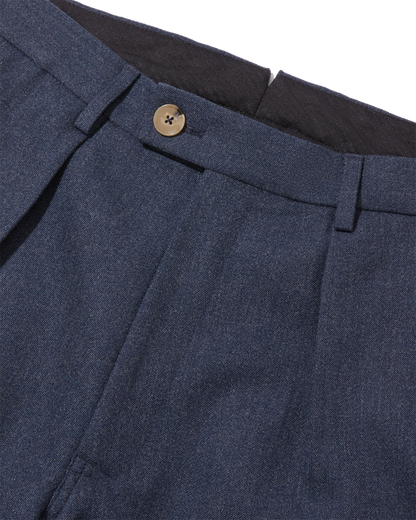 Wool Straight Leg Trousers Airforce