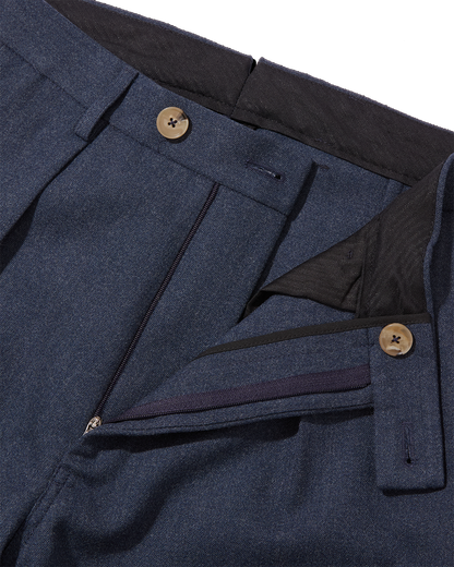 Wool Straight Leg Trousers Airforce