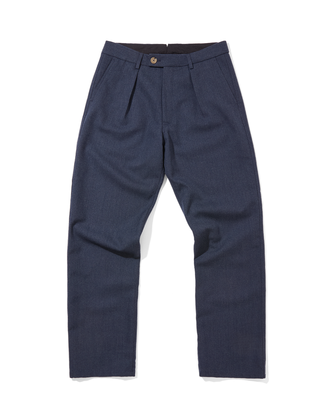 Wool Straight Leg Trousers Airforce