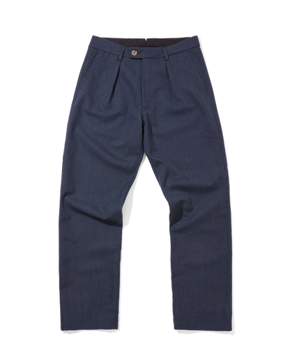 Wool Straight Leg Trousers Airforce