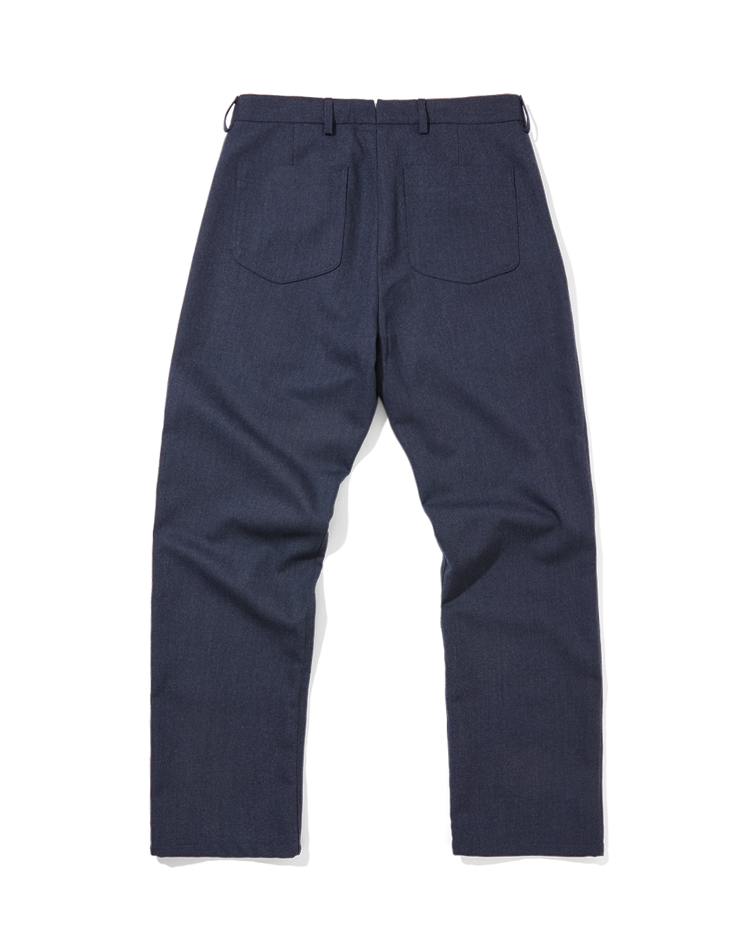 Wool Straight Leg Trousers Airforce