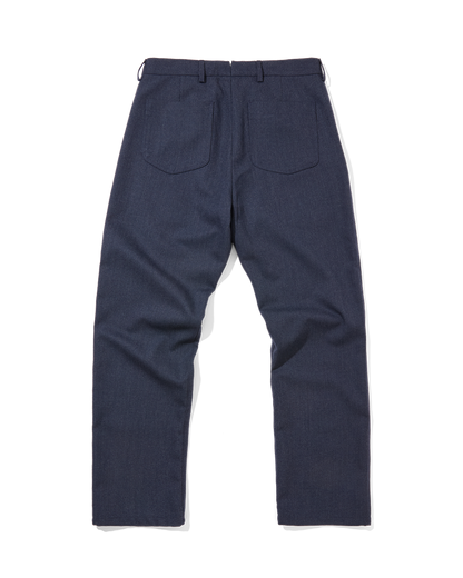 Wool Straight Leg Trousers Airforce