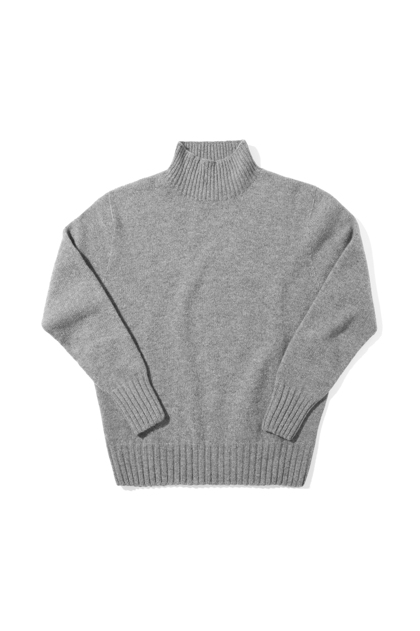 Super Geelong Mock Neck Grey Melange