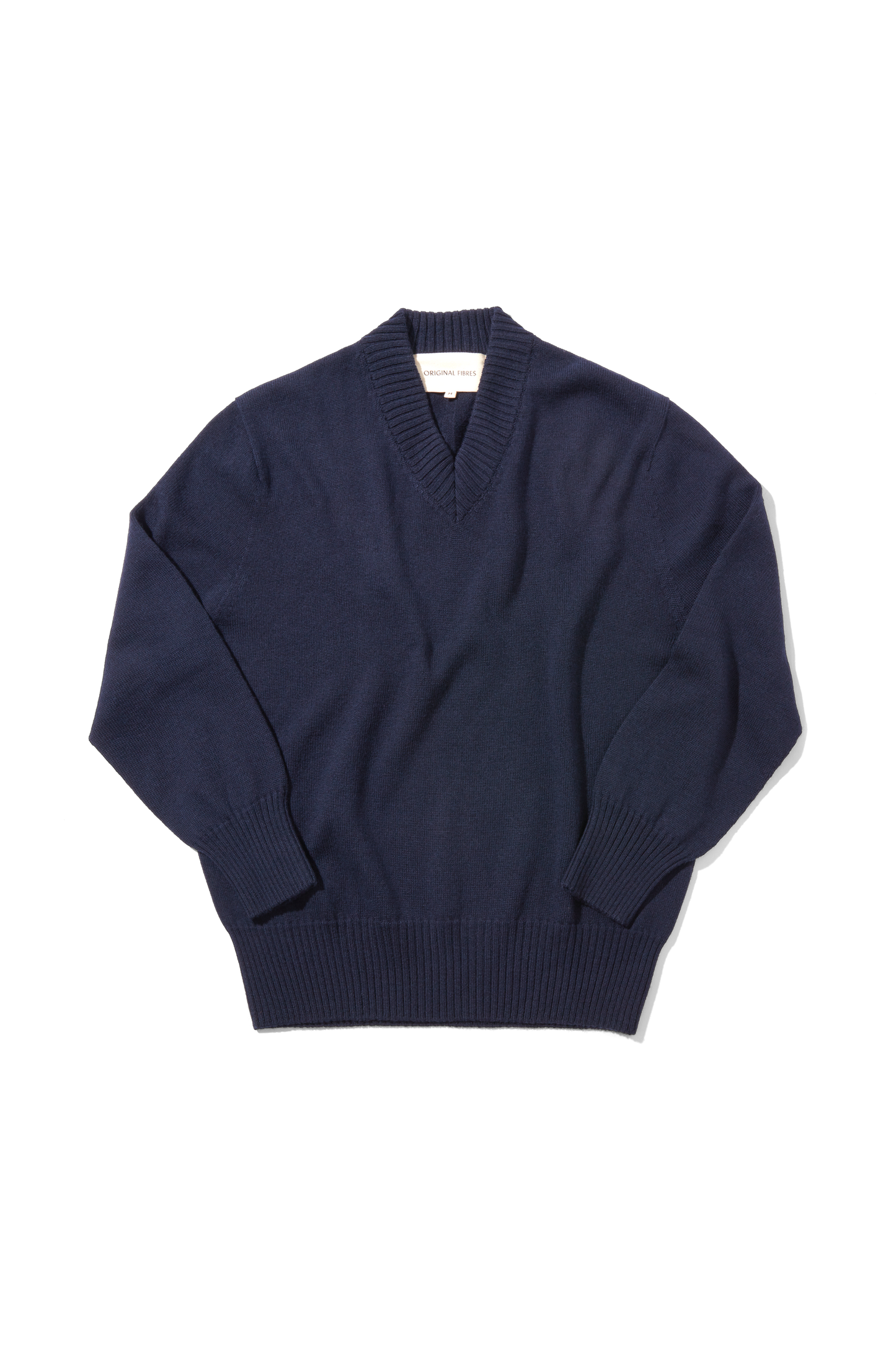 Merino V Neck Deep Navy