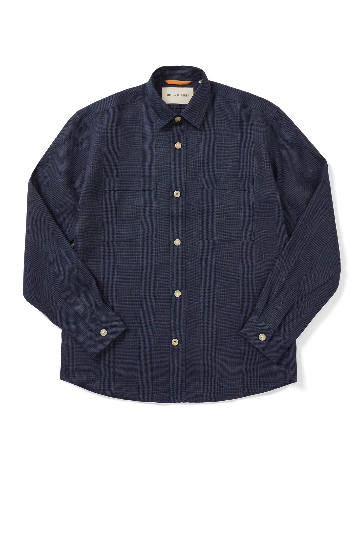 Long Sleeve Utility Overshirt Houndstooth Check
