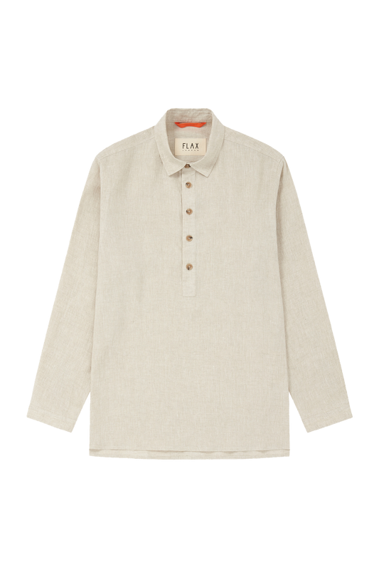 Midweight Linen Smock Oatmeal