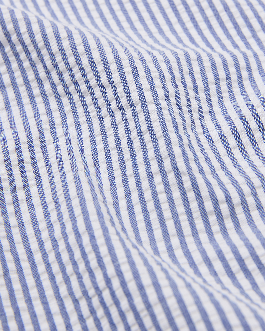 Organic Cotton Button Down Shirt Seersucker