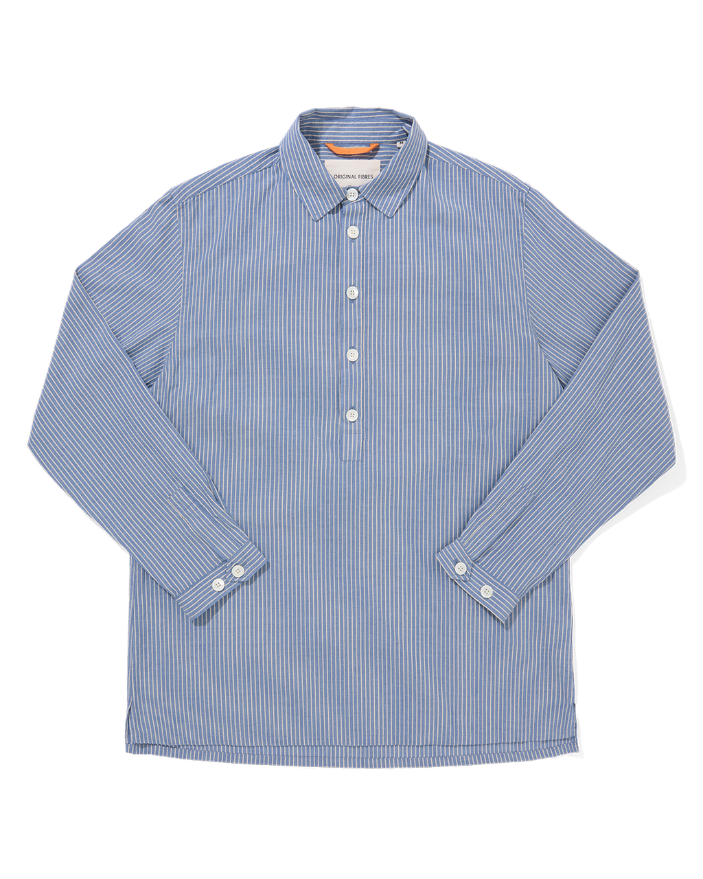 Organic Cotton Long Sleeve Smock Dobby Stripe