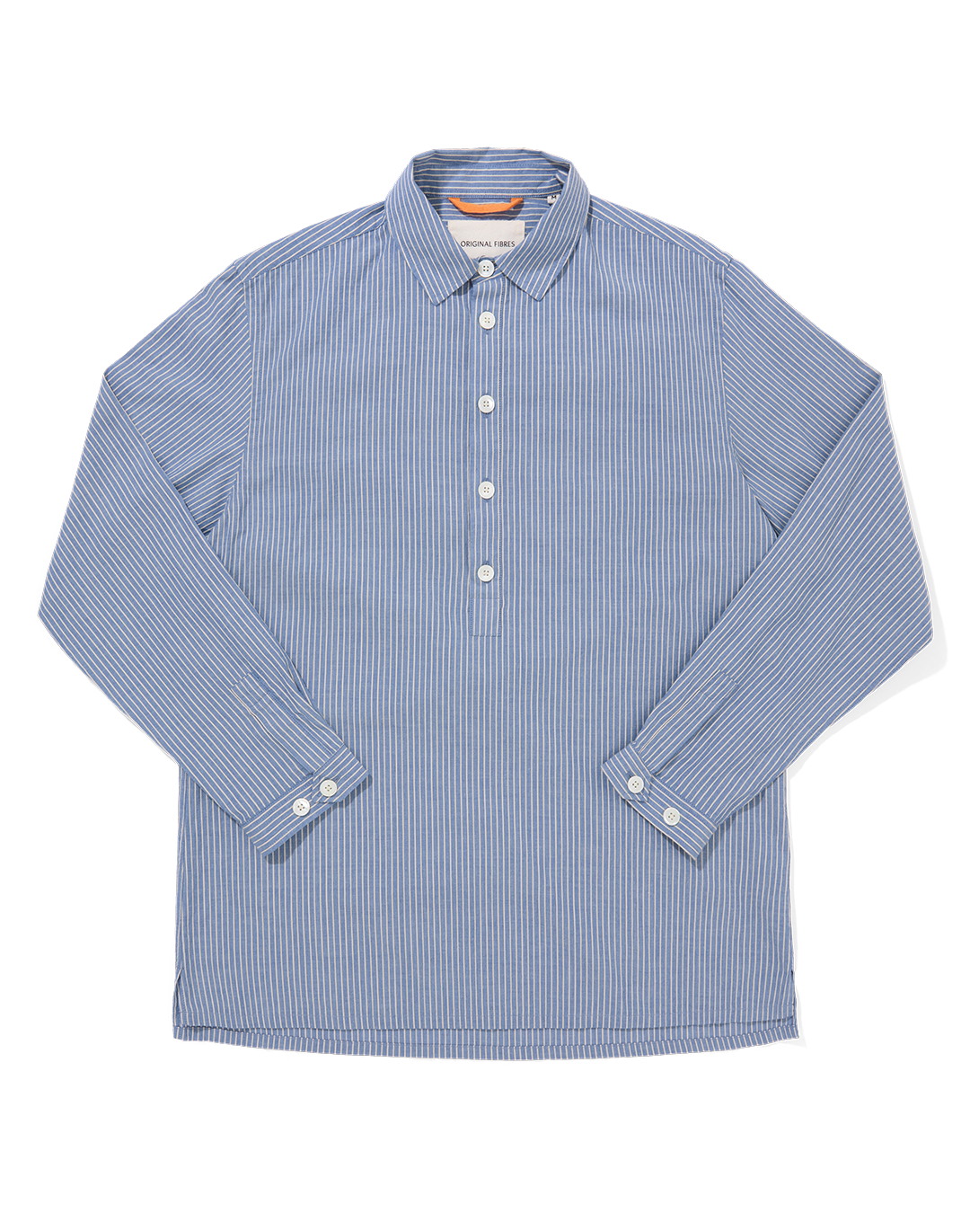 Organic Cotton Long Sleeve Smock Dobby Stripe