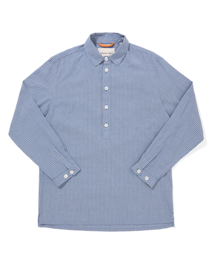 Organic Cotton Long Sleeve Smock Dobby Stripe